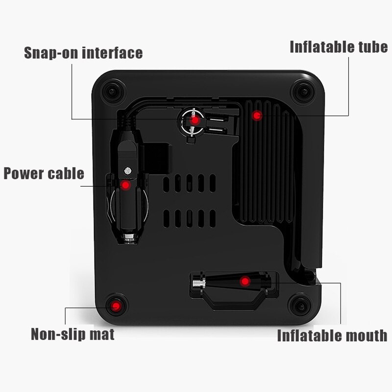 30 Cylinder InteAir Compressor 12V Tire Inflatable Air Pump 150psi Portable Auto Tyre Inflator For Car Auto Tires