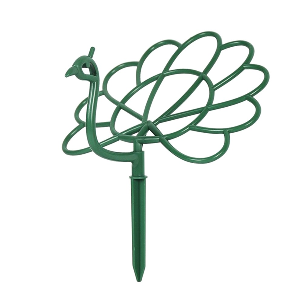 Outdoor Peacock Shape Trellis Pot Holder Stick Frame Plant Support Flower Climb Frame Courtyard Flowers: Default Title