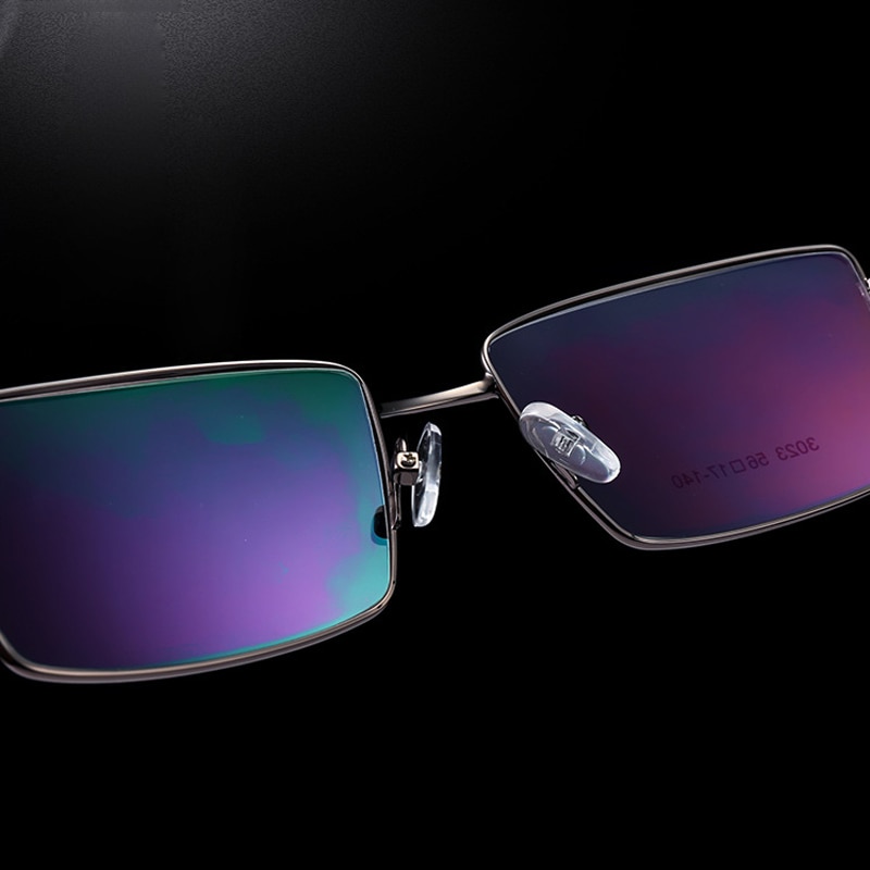 Seemfly Titanium Alloy Thick Gold Electroplated Glasses Frame Ultralight Plain Glasses Metal Spectacles For Men Women