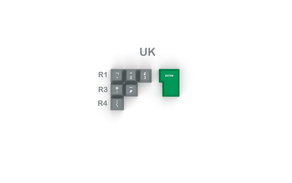 Domikey SA abs doubleshot keycap set Crisis SA profile for mx stem keyboard poker 87 104 gh60 xd64 xd68 xd84 xd96 xd75 xd87: SA Crisis UK x1