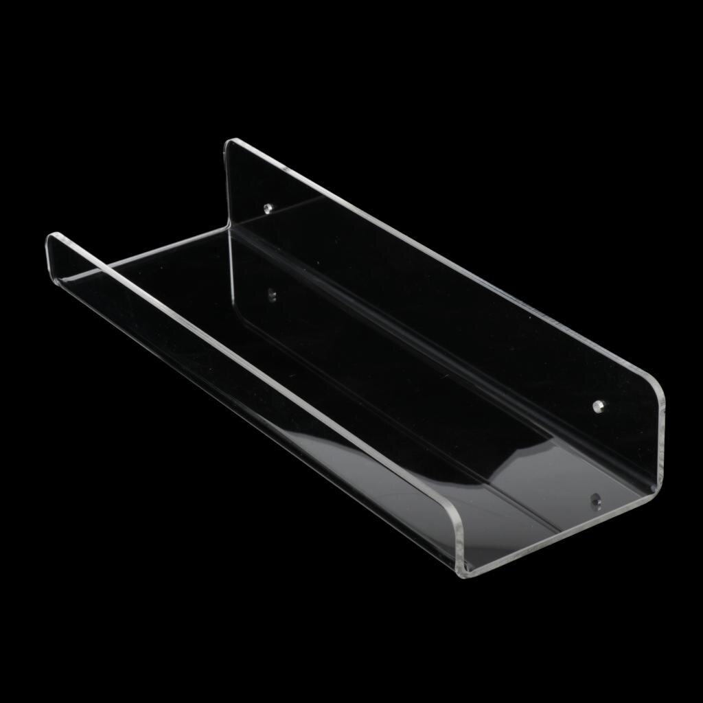 Transparent Acrylic Wall Shelf transparent wall-mounted shelf for bathroom, kitchen, living room or office storage and display