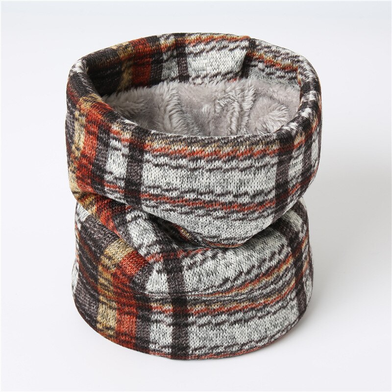 Winter Ring Scarf Neck Warm Infinity Knitted Scarves Retro Snood Circle Scarf Multifunction Headscarf Face Mask: 17