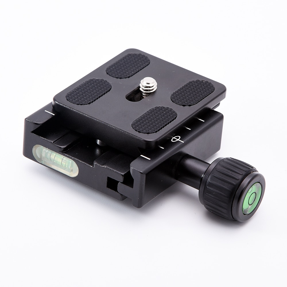 QR-50 PU-50 Square Clamp Adapter Plate with Gradienter for Quick Release Plate for tripod Ball Head Arca Swiss RRS Wimberley