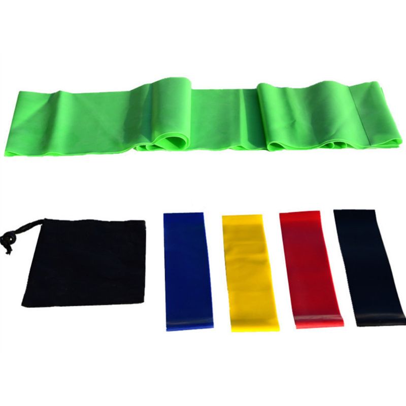 6 Pcs Yoga Blocks Stretching Strap Resistance Loop Band Yoga Starter Kit Home XXUF