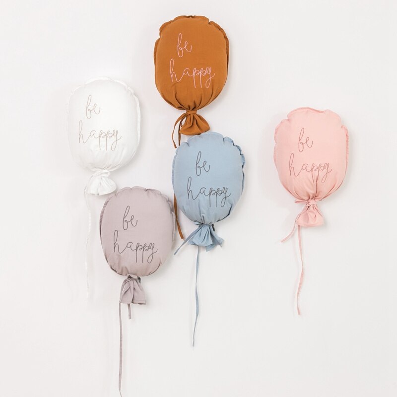 Nordic Babykamer Decoratie Cot Bumper Voor Pasgeborenen Baby Beddengoed Ballon Muur Opknoping Ornamenten Kinderkamer Decor Pluche Pop