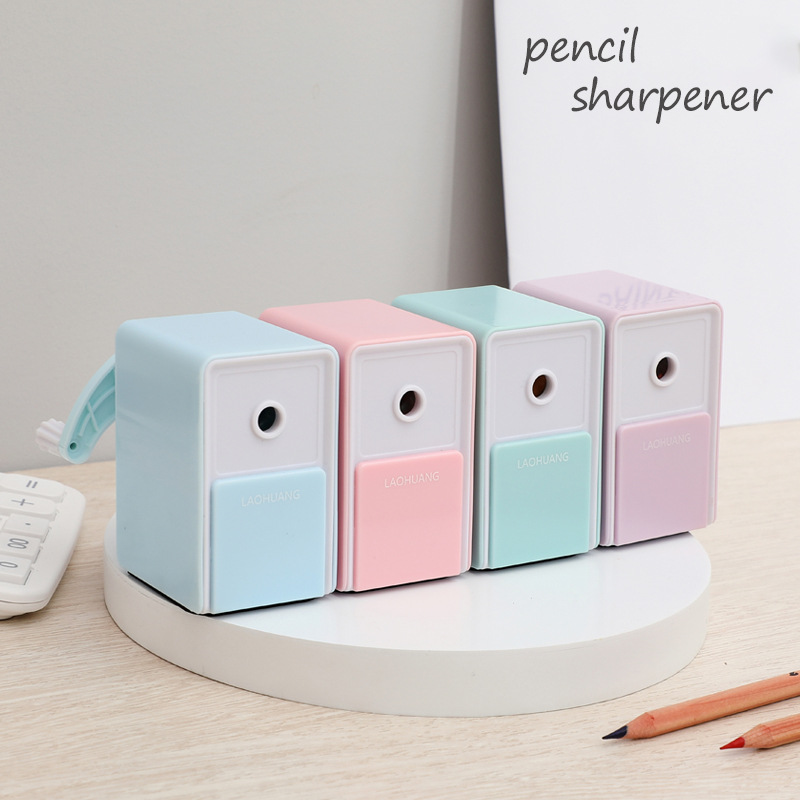 Sacapuntas, sacapuntas, sacapuntas automático de plomo, papelería manual para estudiantes de primaria