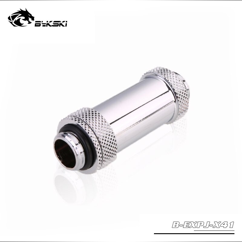 BYKSKI-extensor de conectores rotativos G1/4 &quot;macho a macho (41-69mm), uso para tarjeta GPU, para conexión Cross Fire connect SLI retráctil