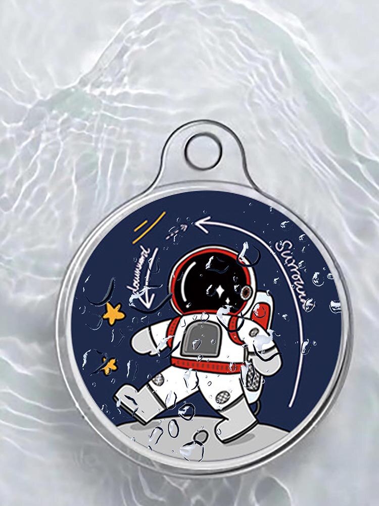 Tpu-schutzhülle für airtag-tracker, ultradünne hülle, anti-verlust- und anti-kratz-zubehör für airtag-tracker, astronauten-aufkleber