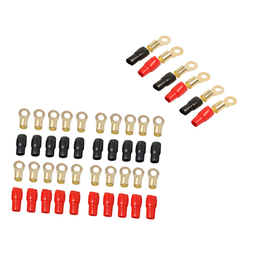 13 Pairs 4/1/0 AWG Gauge Ring Terminals Wire Connector Kit Positive & Negative