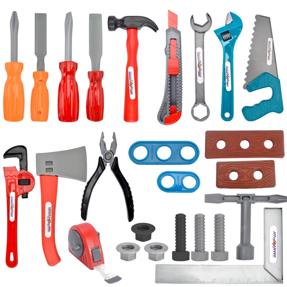 22 Stks/set Plastic Reparatie Gereedschap Kit Set Jongens Kids Pretend Play Educatief Speelgoed