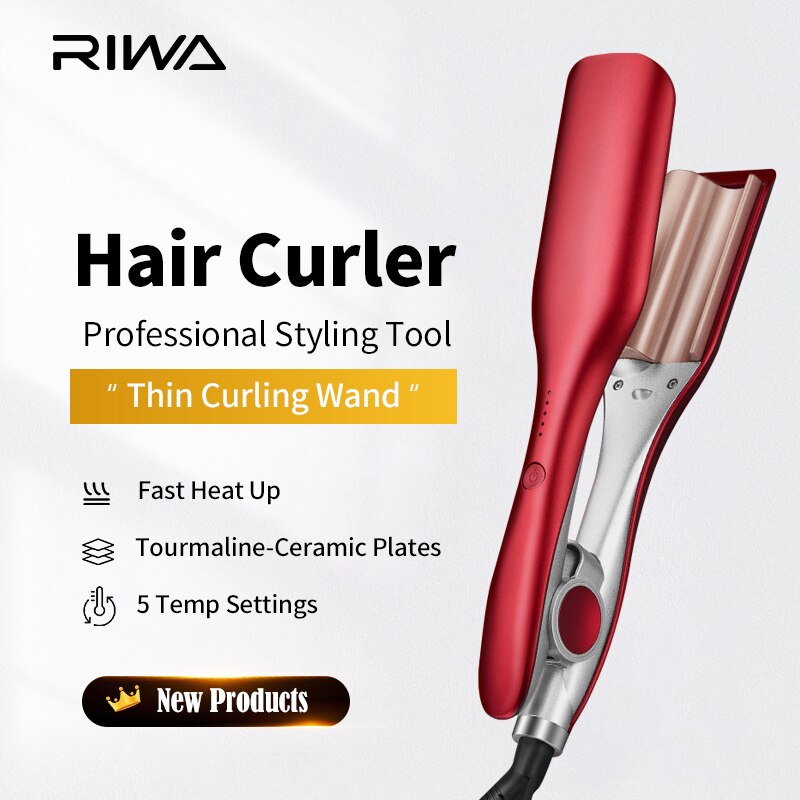 Rotolo di uova ferro arricciacapelli professionale triplo barilotto parrucchiere Waver bigodino strumento per lo Styling in ceramica per le donne