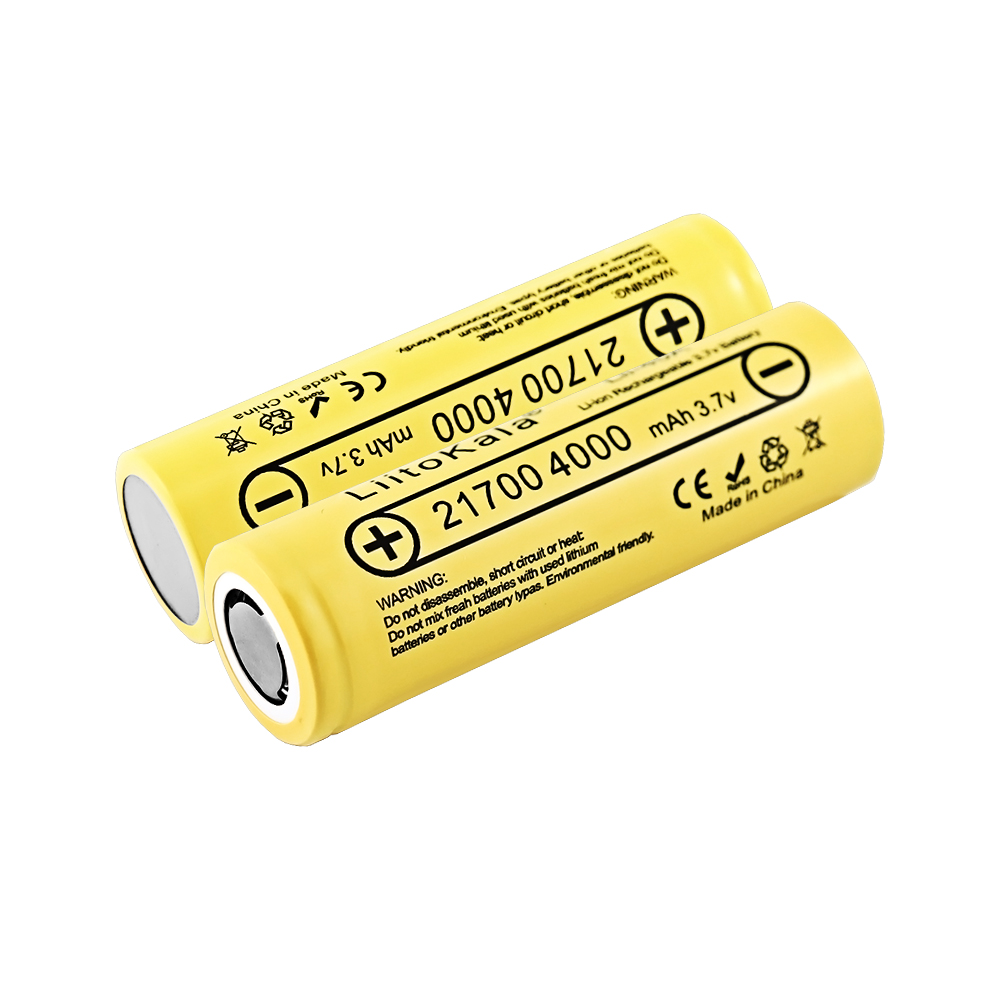 LiitoKala Lii-40A 21700 4000mah Rechargeable Battery lithium 40A 3.7V 10C discharge High Power batteries High Drain Batteries