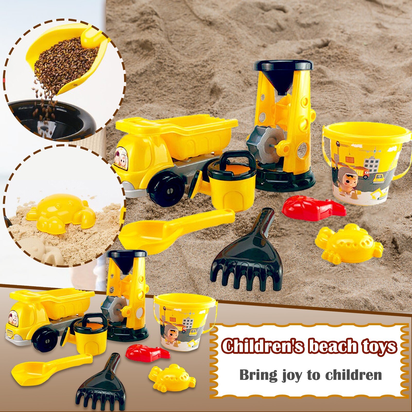 Kids Beach Toys Jongens Meisjes Play Water Zand Doos Speelgoed Set Kit Zand Tafel Zand Emmer Zomer Speelgoed Zand Water spel Winkelwagen D13