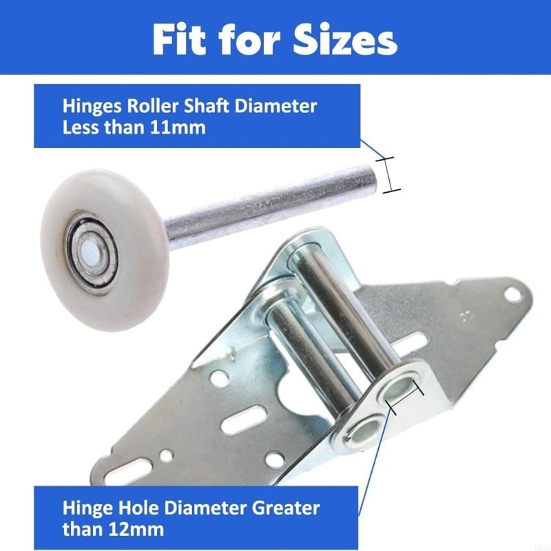 C63D Bisagra puertas Rodillos 20 Mangas rodillos Rodillos Precisiones Rodillos para puertas garaje Rollers
