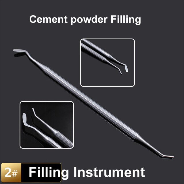 1pc dental spatel blandningskniv vax carver rostfritt stål dubbeländad komposit harts fyllning instrument vax skopa skulptering: Röd