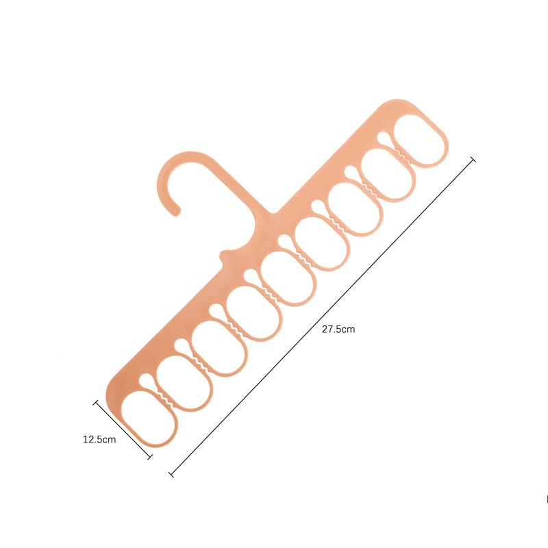 Coat Hanger Multifunctional Clothes Drying Rack Drying Clothes Pants Socks Towel Wardrobe Space Saver Hook Plastic Organize: Orange