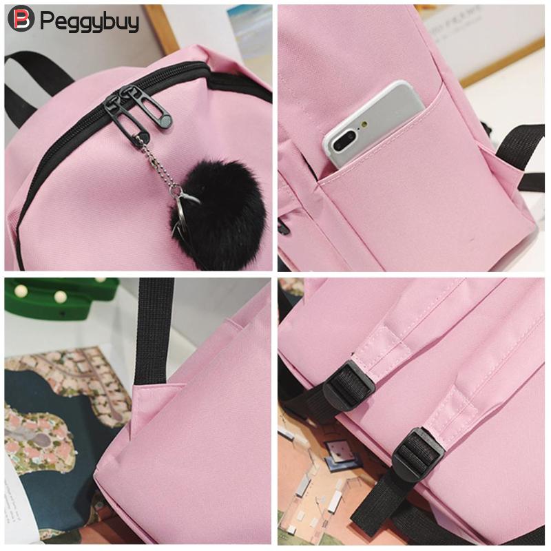 Women Canvas Backpacks Ladies Shoulder School Bag Backpack Rucksack for Girls Travel Bag Bolsas Mochilas Sac A Dos