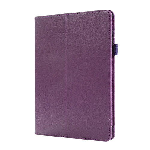 2 fundas plegables para Tablet Litchi para Huawei MediaPad T5 10 10,1 INCHAGS2-W09/L09/L03/10,1 pulgadas funda con soporte abatible: For T5 10 Purple