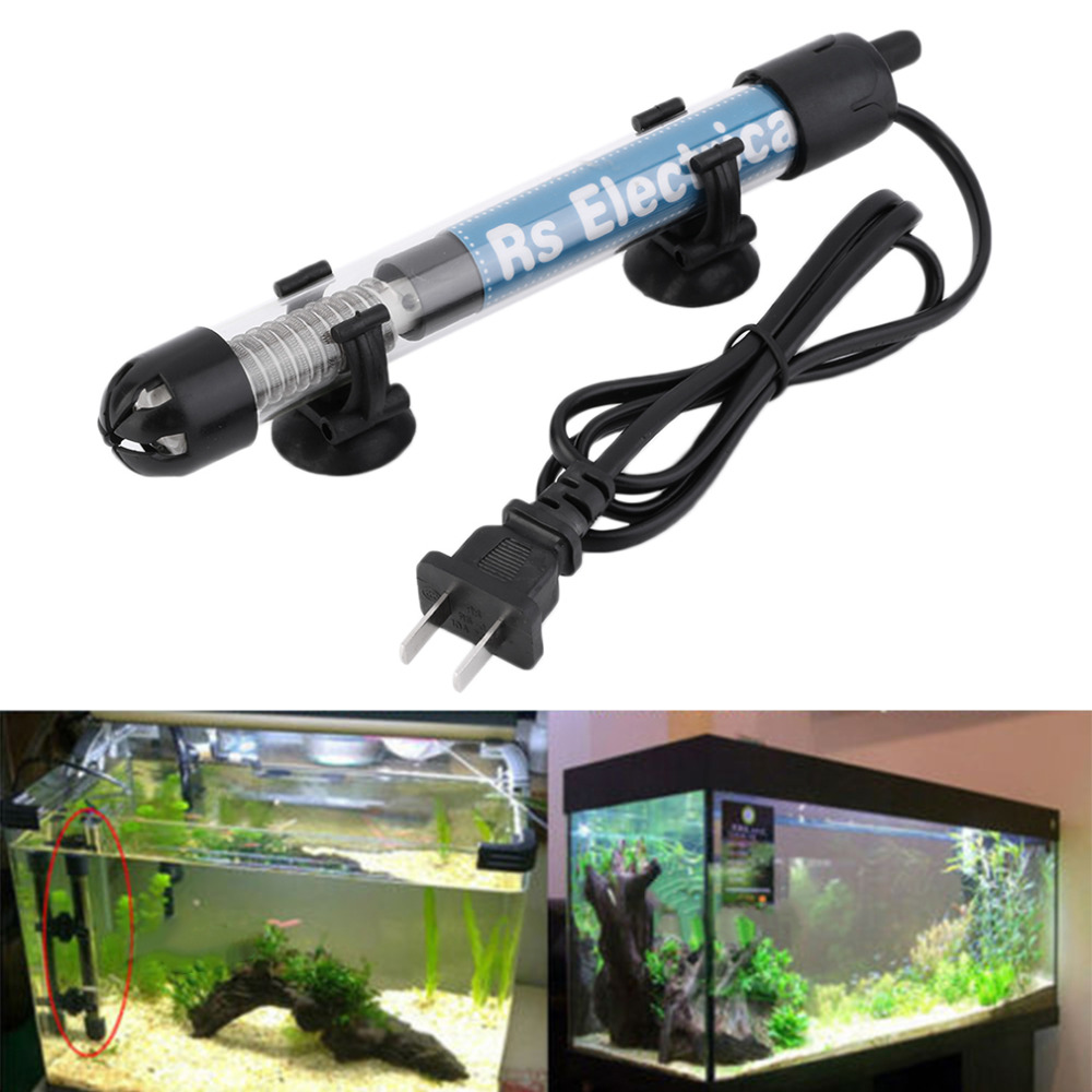 50w/100w/200w/300w Submersible Heater Heating Rod for Aquarium Glass Fish Tank Temperature Adjustment