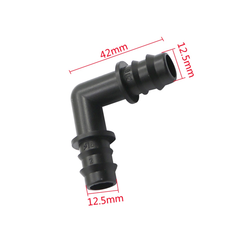 1/2&quot; Hose Elbow Connector Garden Micro Irrigation Water Connectors 90 Degrees Angle Bend Pipe Fittings Water Hose 10 Pcs