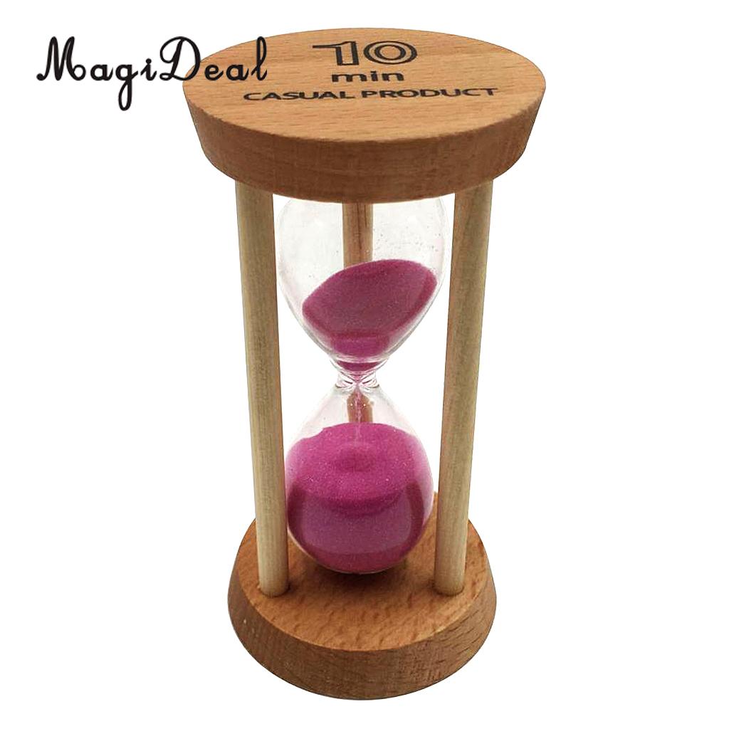 MagiDeal 10 minute Magnetic Sand Hourglass Sandglass Sand Timer Clock home Decor