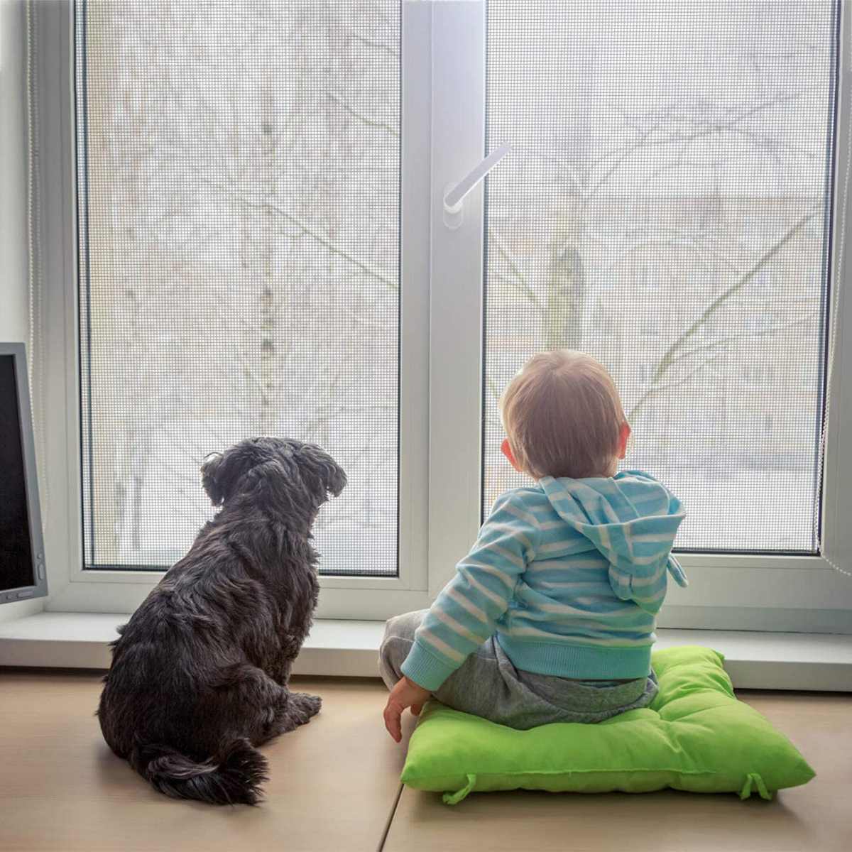 1-3 Meters 20 Meshes Nano Fly Mosquito Screen Net Mesh for Door Window, Protect Baby & Family from Insect and Bug