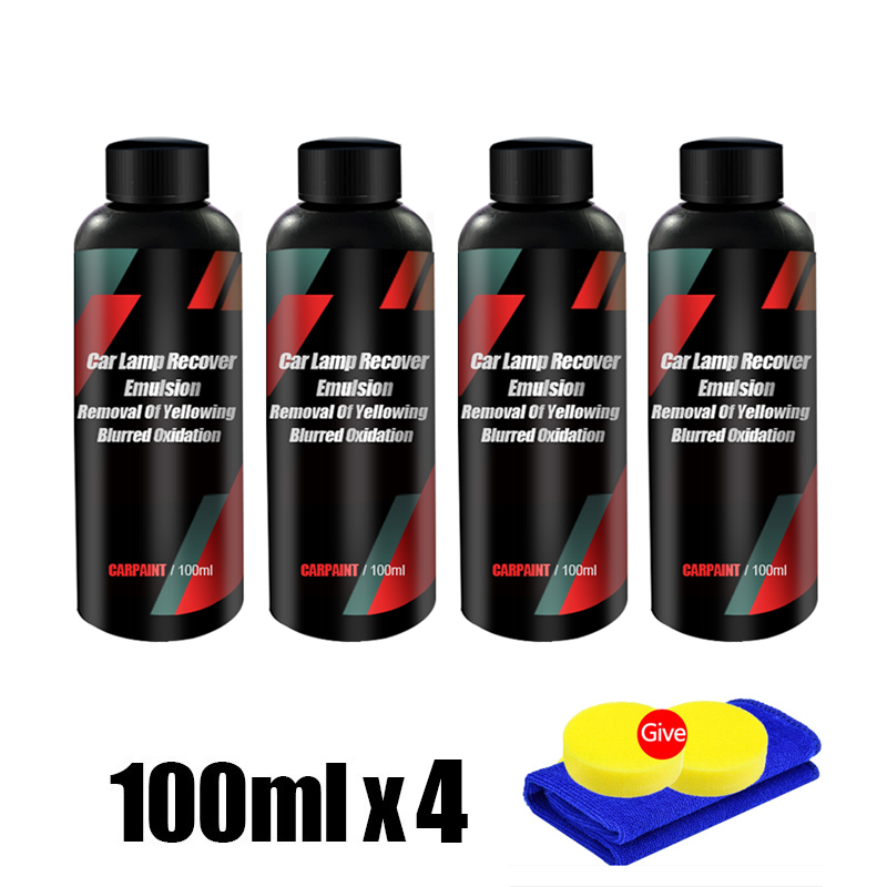 Car Headlight Restoration Polishing Kits Headlamp Repair Kits Car Light Polisher Cleaning Paste Car Paint Care Refurbish Agent: Gold