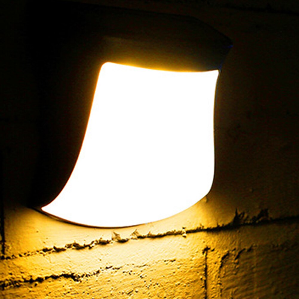 Hegn natlampe 1 stk udendørs pære lampe 3- led væglamper hjemme støvtæt solcelledrevet 2v 160ma væglamper praktisk