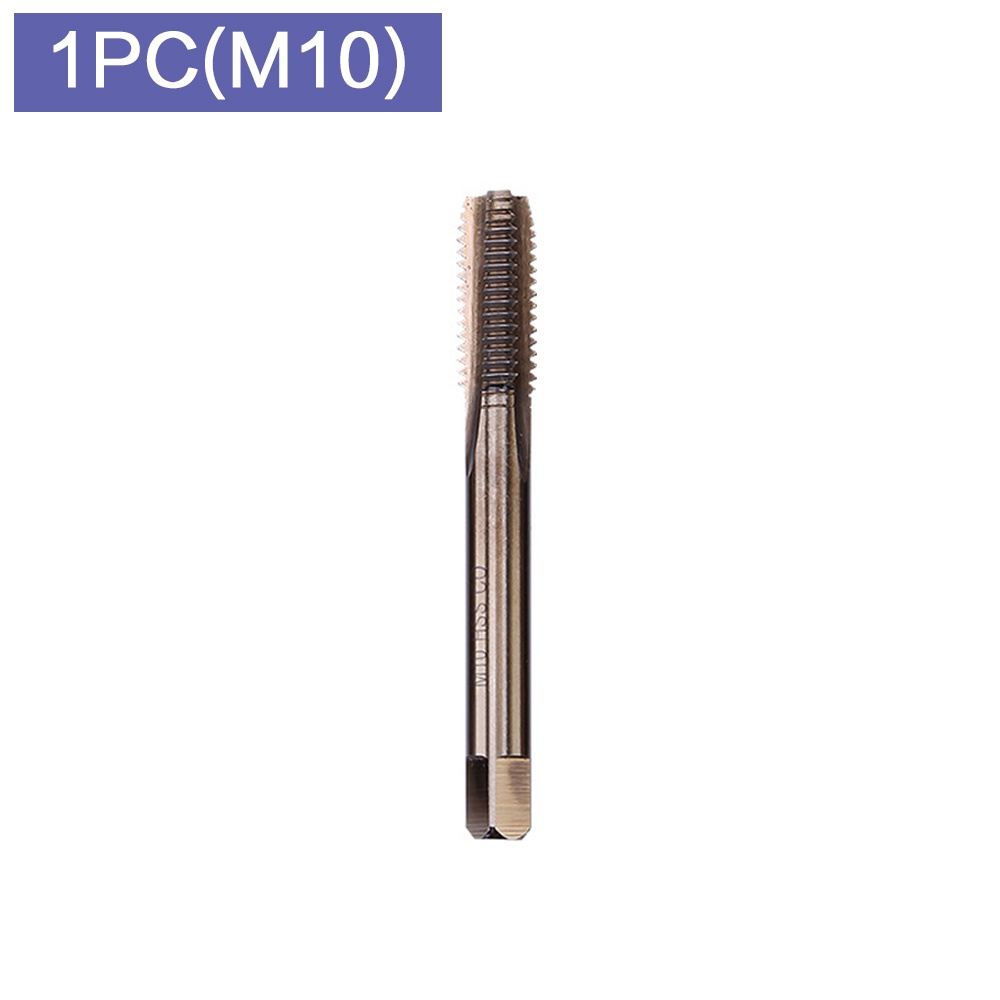 STONEGO HSS Co M35-E Machine Spiral Flute Taps Metric Screw Tap Right Hand Thread Plug Tap Drill, M3/M4/M5/M6/M8/M10/M12: Brown