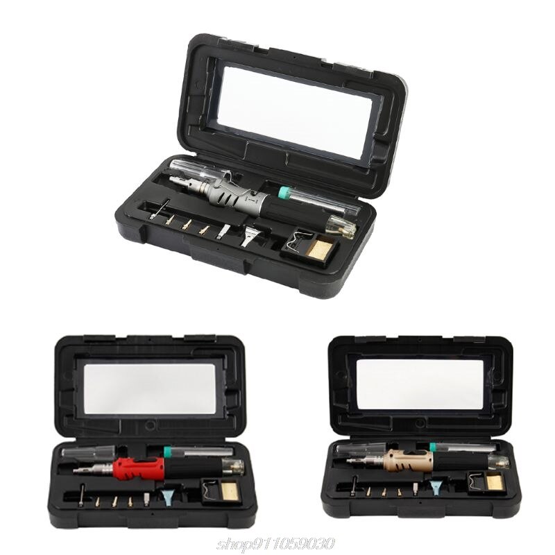 10-In-1 Gas Soldeerbout Case Set Multifunctionele HS-1115K Butaan Aansteker Spray Set Lasapparatuur J25 21