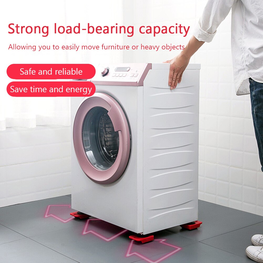 5Pcs Furniture Transport Roller Set Removal Lifting Moving Tool Heavy Object Mover Household Furniture Mobile Slides Trolley