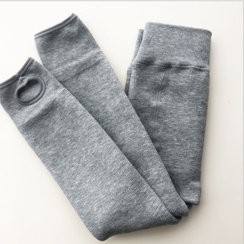 Kindermeisje baby baby kousen 3-8 jaar meisjes panty's kinderen katoenen broeken schattige peuter winter warme panty's: Donkergrijs / Ik (5-8t)