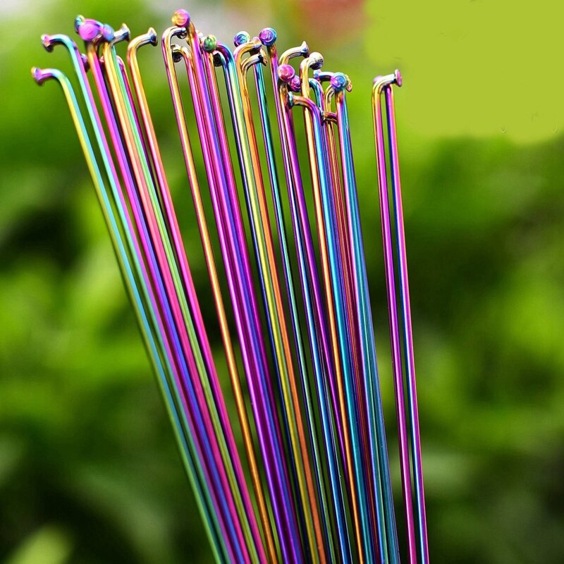 Fiets Spaken Set, 220mm/245mm/270mm Fiets Spaak 14G J Bend Fiets Spaken met Tepels voor Racefiets Mountain Downhill Fiets Reparatie Onderdelen(245mm) Fietsen en onderdelen