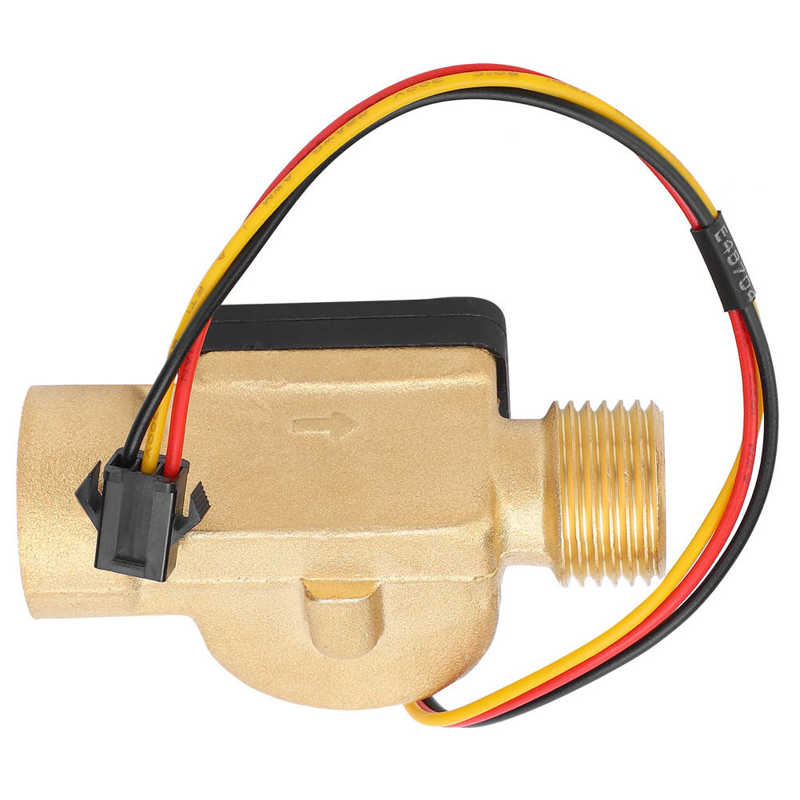 Water Flow Sensor G1/2in Female Male Thread Switch Hall Transducer Pulse Counter DC3-24V Pulse Flow Meter