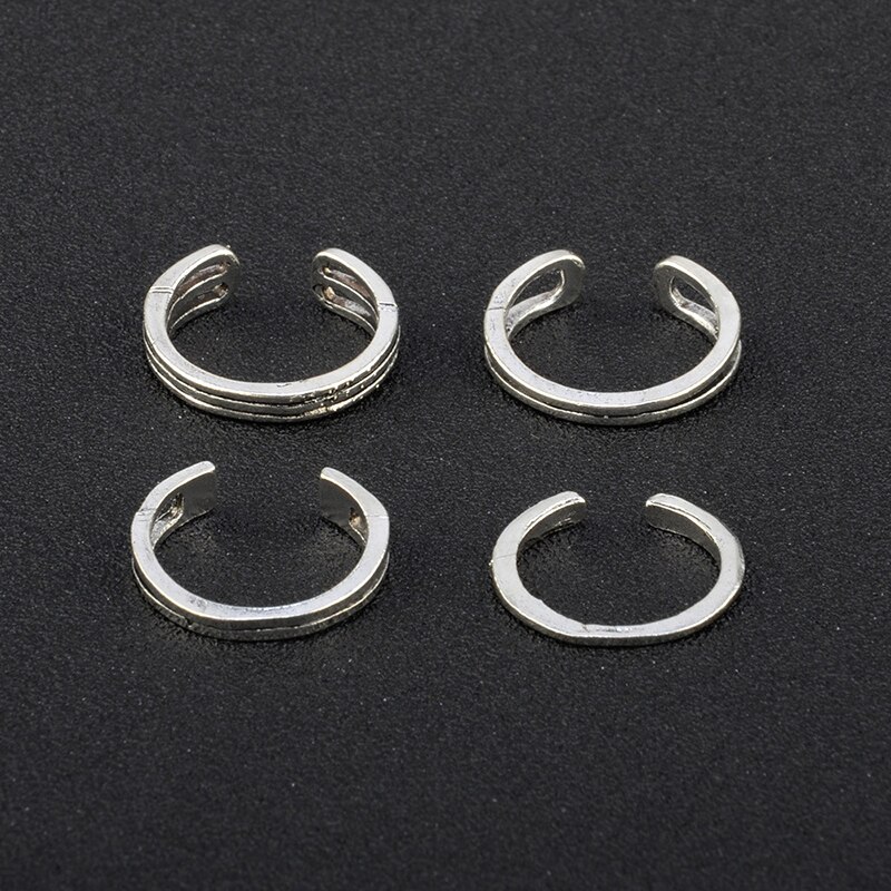 12PCs/set Simple multistyle Carved Hollow ring set for Women Foot Ring Toe Boho geometry Beach Jewelry