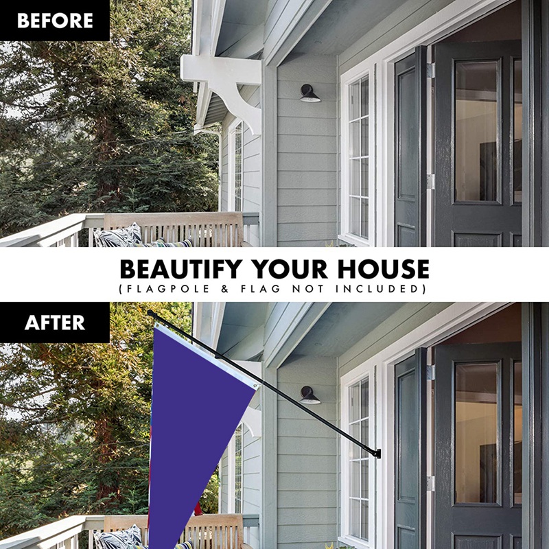 Flag Pole Holder Mounting Bracket Adjustable Flagpole Rod Hitch Bracket Multi-Position Flag Pole Mounting Bracket