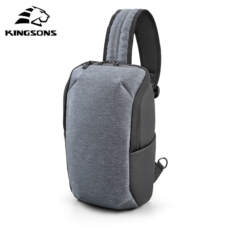 Kingsons multifunktion lille rygsæk crossbody taske vandtæt herre brysttaske 11 tommer laptop ipad skuldertaske herre brysttaske: Default Title