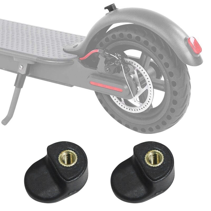 2Stck KotflüGel Hinten KotflüGel Rolle Körper Falten Kraft Haken Zubehör für Xiaomi Mijia M365 Elektrische Rolle Skateboard Schwarz