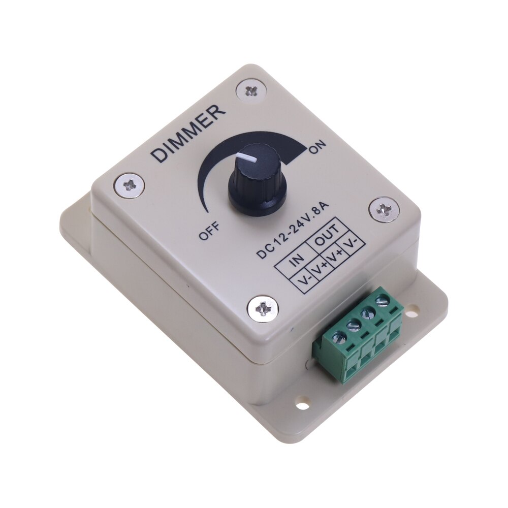 12v 24v led dimmer switch 8a spændingsregulator justerbar controller til led strip lys lampe