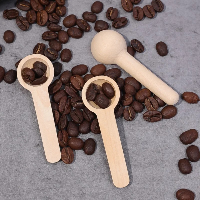 30/10 stk. mini træske med kort skaft, lille køkkenkrydderi, teskefuld, sukker, is, kaffeske, køkkentilbehør