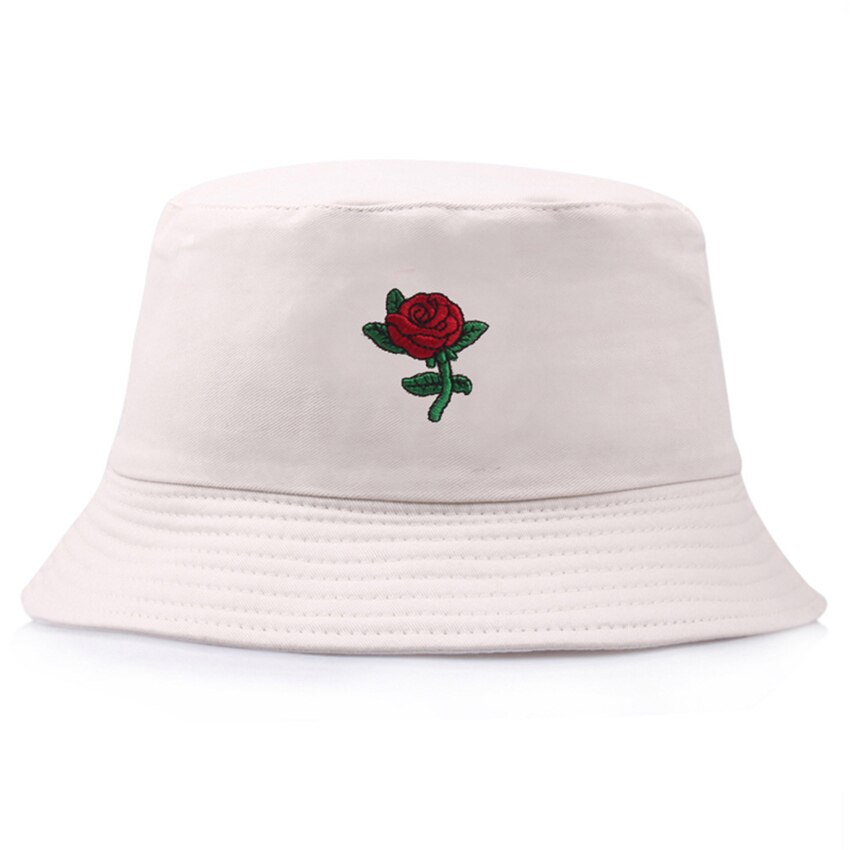 Berretto da pescatore in materiale misto poliestere di cotone rosa con ricamo estivo per donna cappello da pescatore classico morbido Panama F81: Cachi