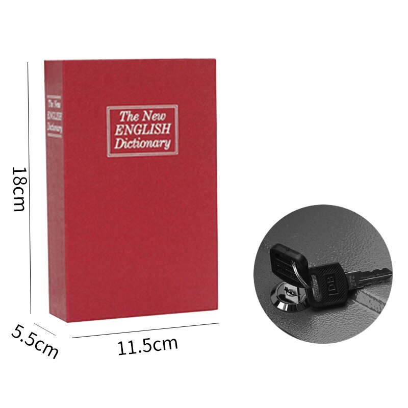 Kunden spezifisches Cover Secret Hidden Storage Diversion Book Safe mit Schlüsse