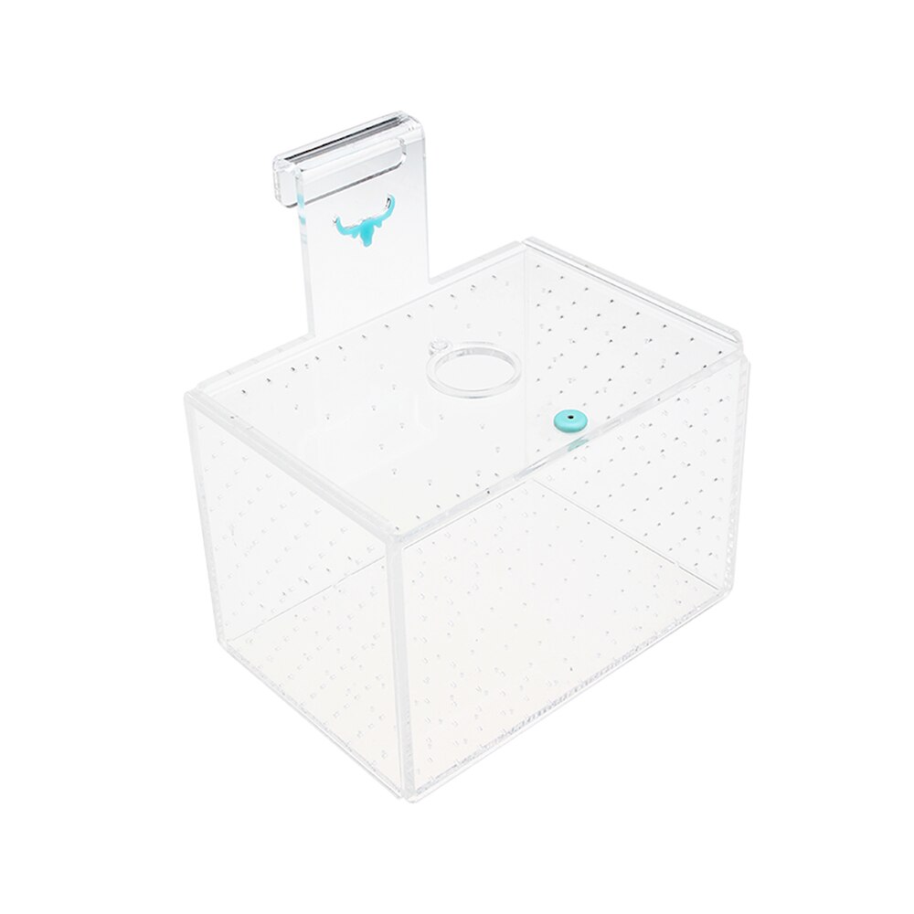 Senzeal Aquarium Acrylic transparent isolation box fish reproduction Incubator Box With Sucker For Baby Fish Hatchery Rooms: Default Title