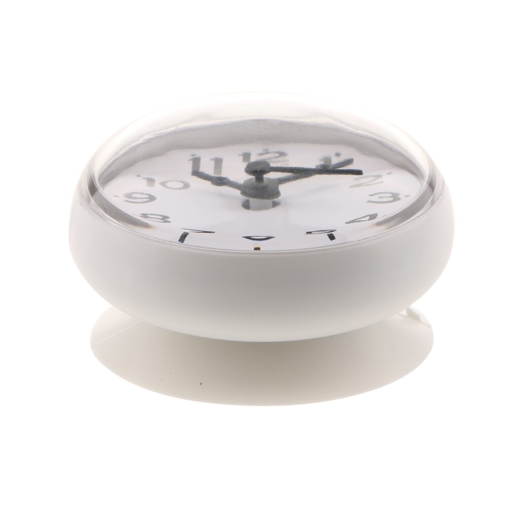 Waterproof wall clock bathroom bathroom clock time clock with suction cup