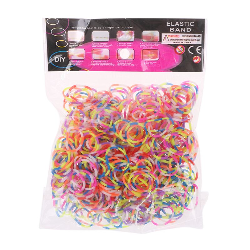 600Pcs Rainbow Mega Refill Elastiekjes Diy Armbanden Bands Party Favor Art Ambachten Voor Meisjes: 15
