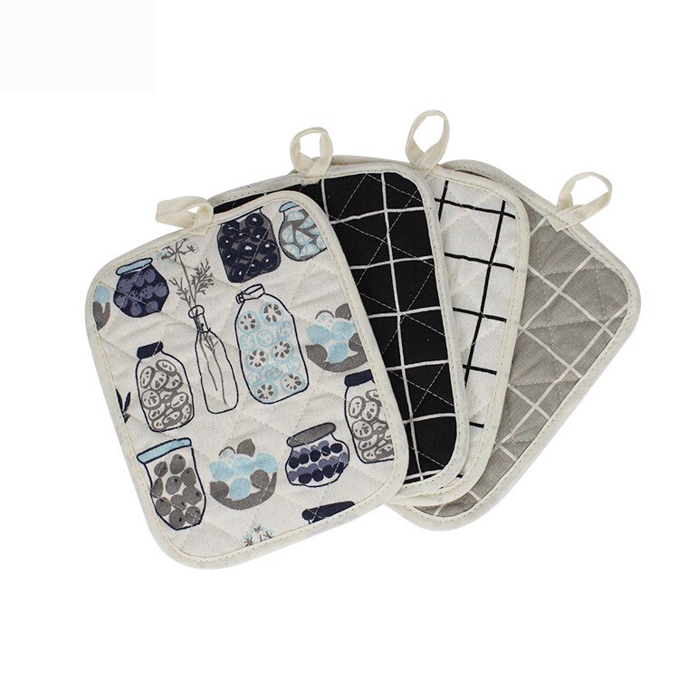 Almohadillas aislantes térmicas para cocina, manteles individuales multifunción de tela, doble uso