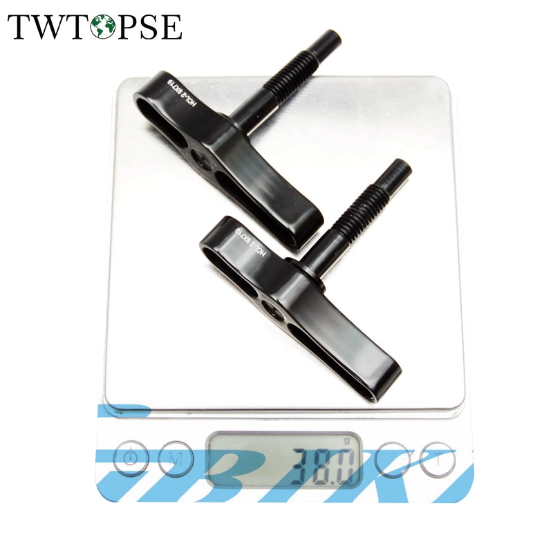 TWTOPSE Bicycle Hinge Clamp Lever For Brompton Folding Bike Bicycle Clamp Plate Lightweight 38g CNC AL7075 Aluminum 2 pcs hcl-2