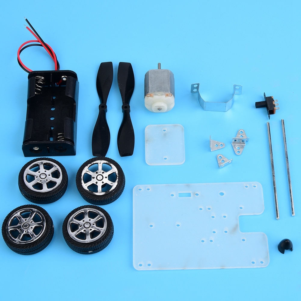 Puseky 130 Borstelmotor Mini Wind Educatief Speelgoed DIY Auto Motor Robot Kits voor kinderen