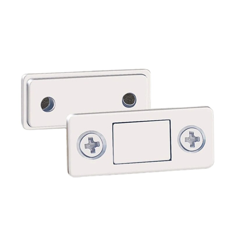 Punch-Gratis Magnetische Deurdranger Aluminium Deur Versterking Slot Beveiliging Deurslot Thuis Deur Stopper Set