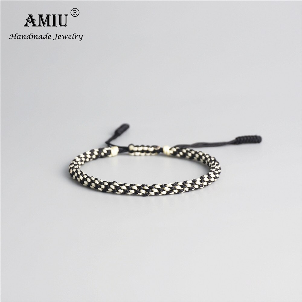 AMIU Tibetischen Buddhistischen Glück Amulett Tibetischen Armbänder & Armreifen Für Frauen Und Männer Handgemachte Knoten Seil Glück Freunde Armbinde: Ursprünglich Titel